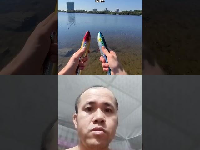 #fishing Startled, thought it was fake bait, turned out to be a strange fishing rod.