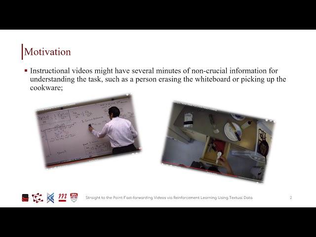 Straight to the Point: Fast-Forwarding Videos via Reinforcement Learning Using Textual Data