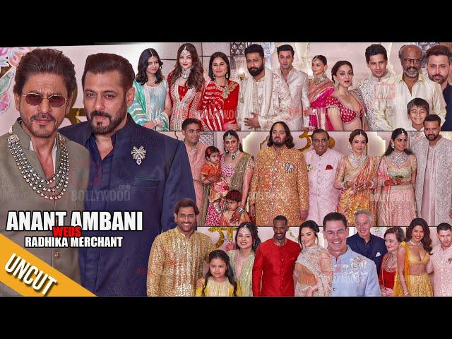 UNCUT - Anant Ambani weds Radhika Merchant | Star Studded Redcarpet