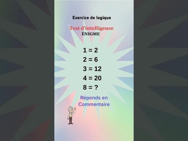 Test d’intelligence -  Maths #qitest #testqi #jeux #math #mathschallenge #enigme #logique #viral