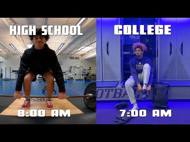 Day In The Life: High School vs College Football