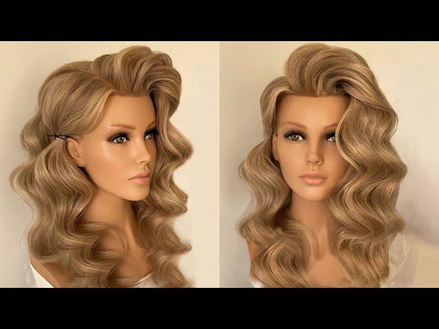 Hollywood waves 2024. Hairstyle tutorial