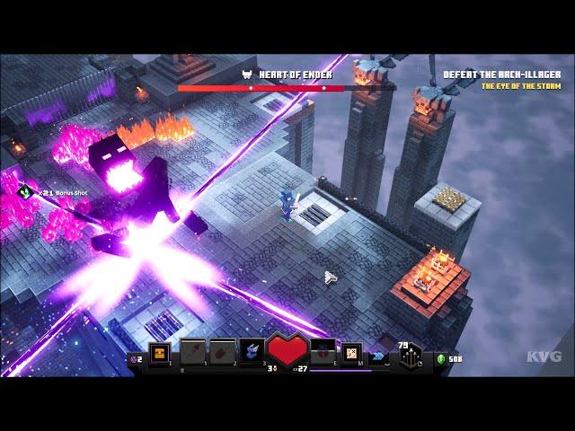 Minecraft Dungeons - Arch-Illager & Heart of Ender - Final Boss Fight | Gameplay