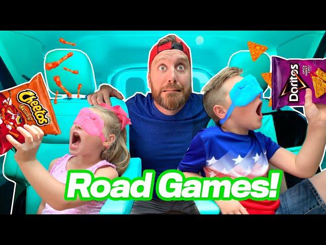 Road Games!!! Blindfolded Chip Challenge to the Beach // K-City Family