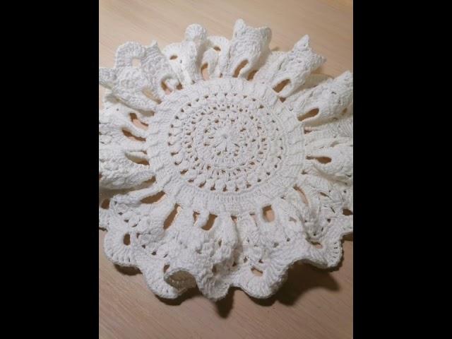 Необычная салфетка крючком! +Схема!An unusual crochet napkin! +Scheme!