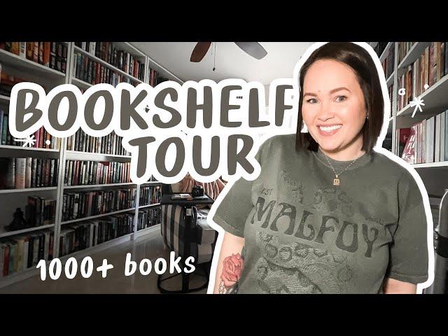 My Home Library Tour  | 1000+ books | bookshelf tour