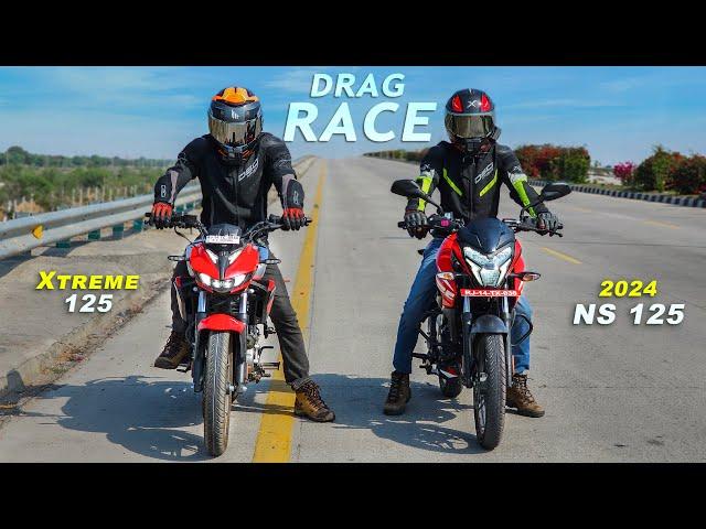 Xtreme 125 vs New Pulsar NS 125 : Drag Race | Old Champion Badal gaya