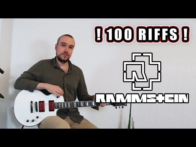 100 RAMMSTEIN RIFFS (Every Song)