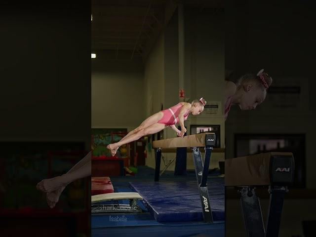 Isabelle's beginning of her beam routine #gymnast #athlete