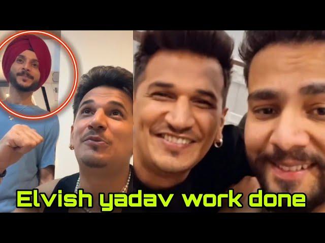 Prince narula instagram live with siwet tomar ! Prince narula and Elvish yadav work done story !