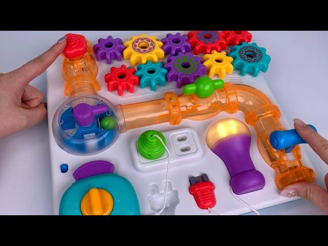 [toy asmr] PipeLine Big Busy Board ASMR Satisfying with Unboxing 피젯보드 No talking| Review toys