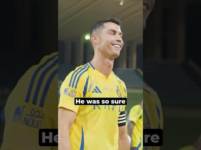 Ronaldo saved Cristiano Jr from making a fool of himself