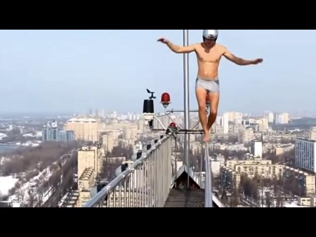 Crazy Russians Tower Climbing Compilation (Epic fail)!!!