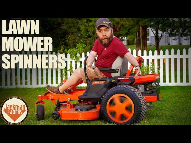 I Made Spinning Rims for my Lawn Mower