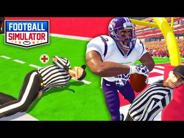 KNOCKING OUT REFEREE AFTER EPIC TD! Football Simulator Season Mode Gameplay Ep. 1