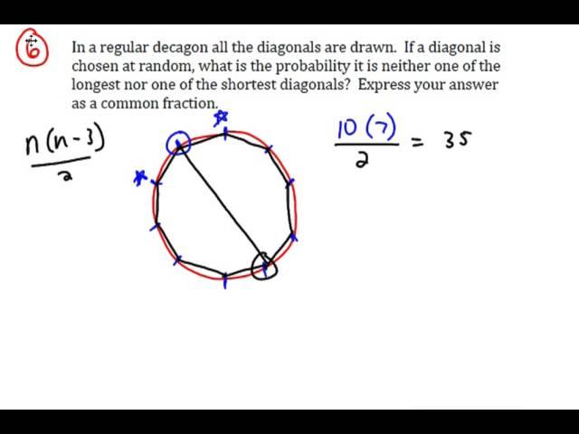 Diagonals of a Decagon - MATHCOUNTS Prep