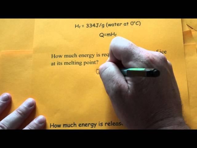 Heat of Fusion Calculation