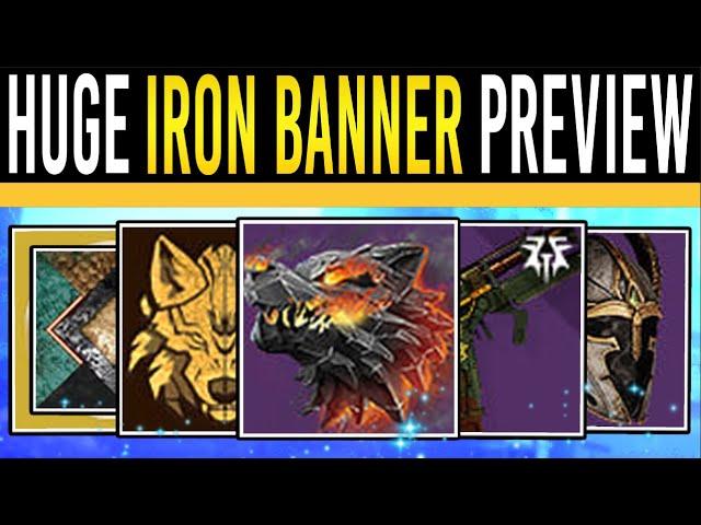 Destiny 2: HUGE IRON BANNER PREVIEW! Best NEW Weapon, Juicy Armor, Loot Buffs, Cosmetics & Rolls