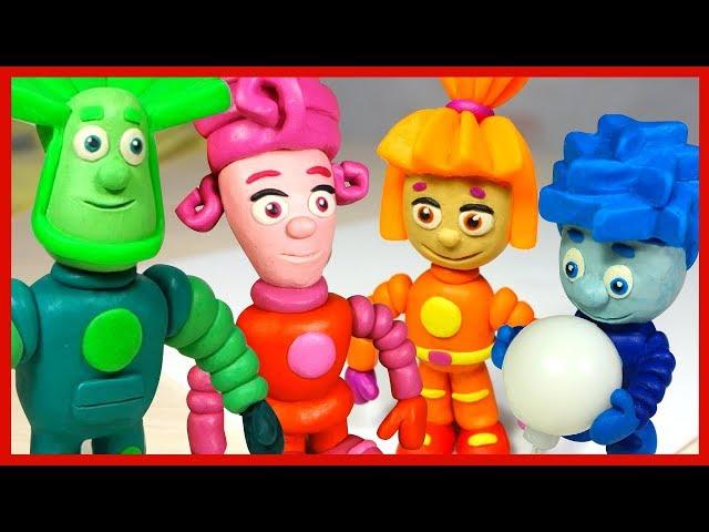 Как слепить Фиксиков из пластилина. Фиксики. Все серии. Plasticine. Play Doh (Stop Motion).