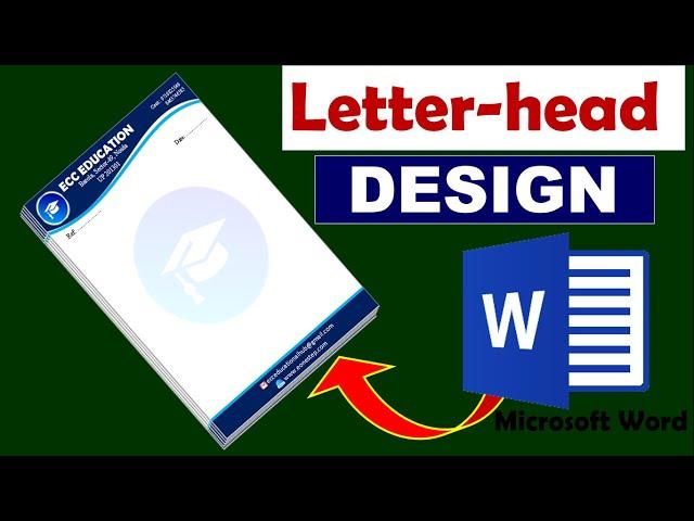 Letter-head Design in MS Word | Microsoft Word | #letterhead_design