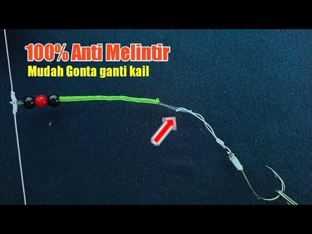 Tutorial Membuat Rangkaian pancing Dasaran Anti Melintir - Bottom fishing