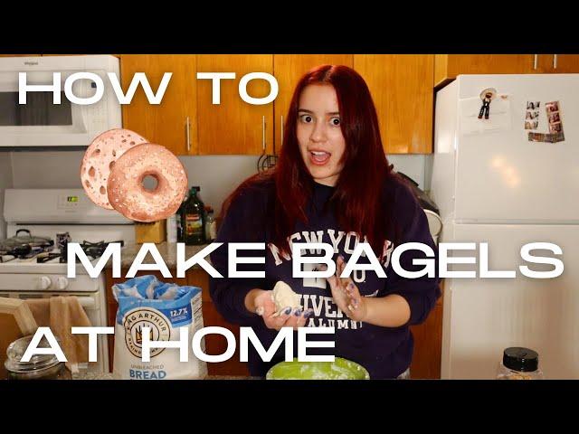 HOW TO make BAGELS at home teehee