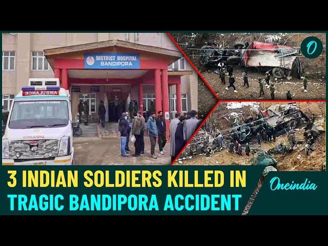 Tragic Road Accident in Bandipora: 3 Indian Army Soldiers Killed, 3 Injured in Kashmir Gorge Crash