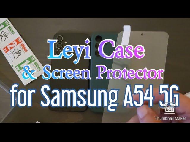 Leyi Case and screen protector unboxing for Samsung A54 5G. Only $4.99