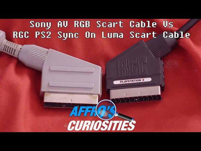 The Sony Official RGB Scart Cable Vs RGC Sync On Luma RGB Scart Cable For PS2 - Affro's Curiosities