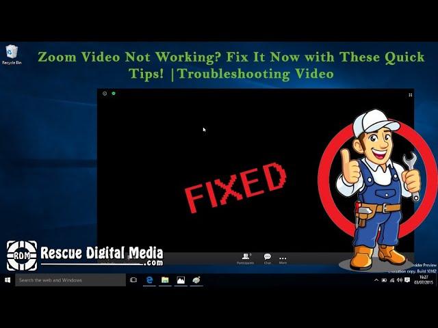 Zoom Video Not Working? Fix It Now with These Quick Tips! | Rescue Digital Media