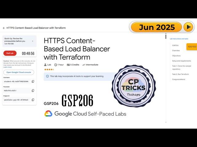 HTTPS Content-Based Load Balancer with Terraform | #GSP206 | #qwiklabs | #arcade