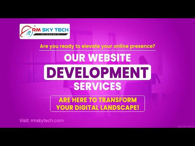 Web Site Development Service | RM Sky Tech | Puducherry