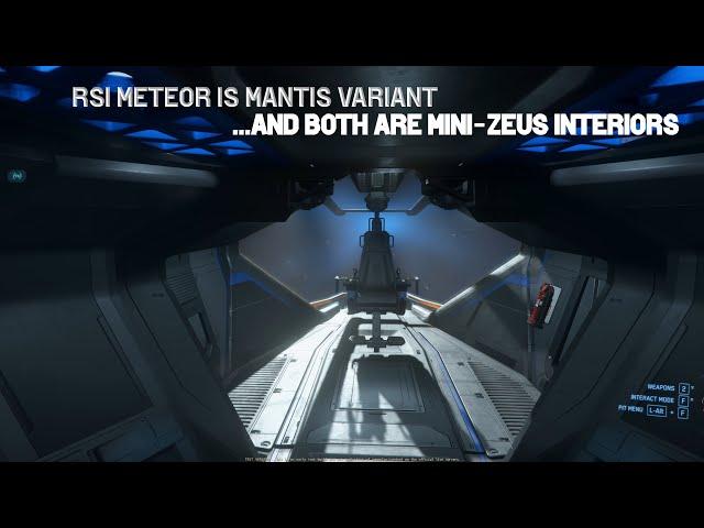 RSI Meteor & RSI Mantis MINI ZEUS VARIANTS Star Citizen