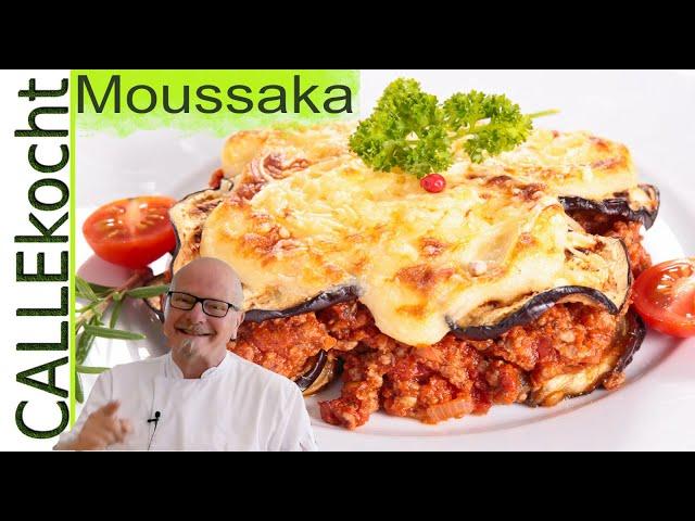 Auberginenauflauf mit Hackfleisch - Moussaka selber machen - Rezept