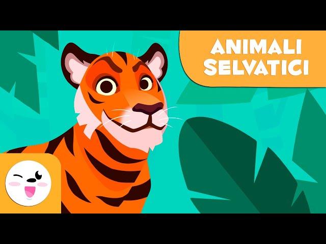 Animali selvatici per bambini - Vocabolario per bambini