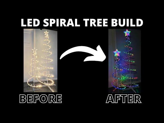 LED Spiral Tree Build