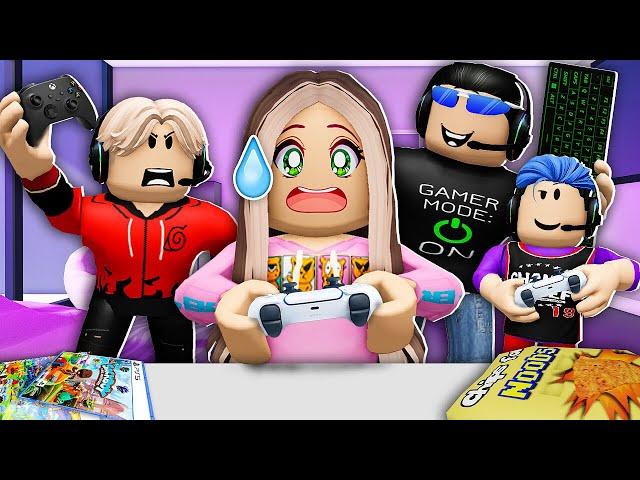 Only GIRL In GAMER FAMILY! (Roblox)