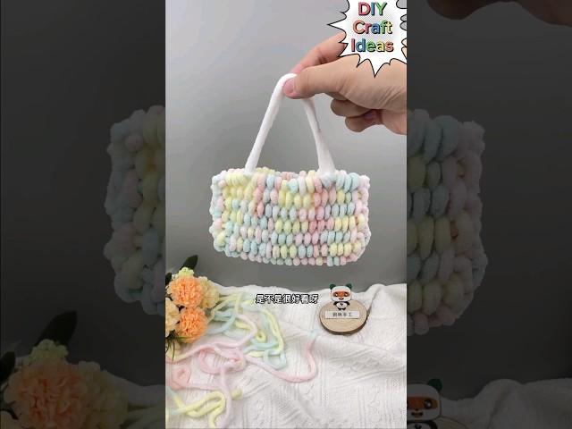 Diy Stitching wool bag | Handmade wool bag #shorts #art #craft