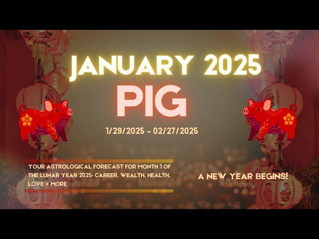  Pig or Boar Predictions Horoscope Lunar January 2025   #chineseastrology