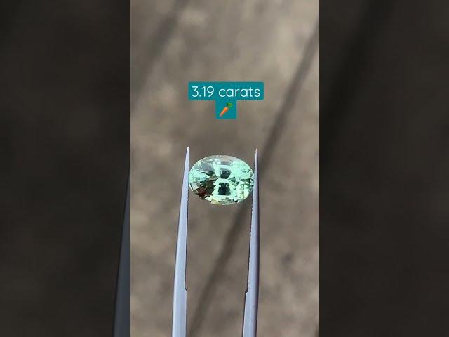 Rare alert , Vanadium chrysoberyl, GRS Certified, 3.19 carats. #gemstone #shorts #jewellery