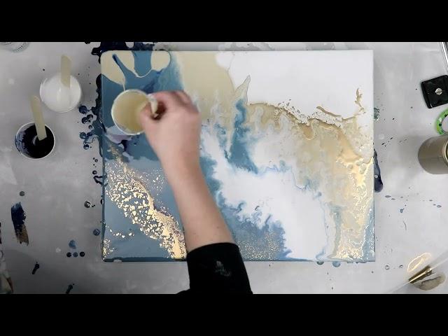 (809) Unbelievable DIY Wall Art with Acrylic Pouring and Spray Paint, Mixed Media Art!