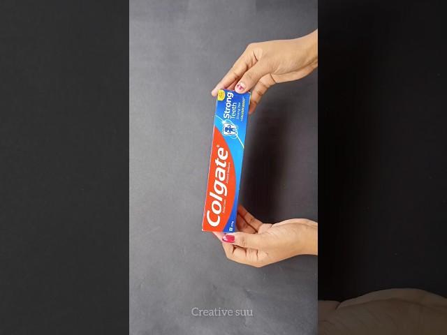 Creative things with Colgate box #viral #shorts #colgate #reuse #toothpaste #craft #creative #waste