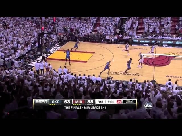 Mike Miller Seven 3 pointers Game 5 of 2012 NBA finals