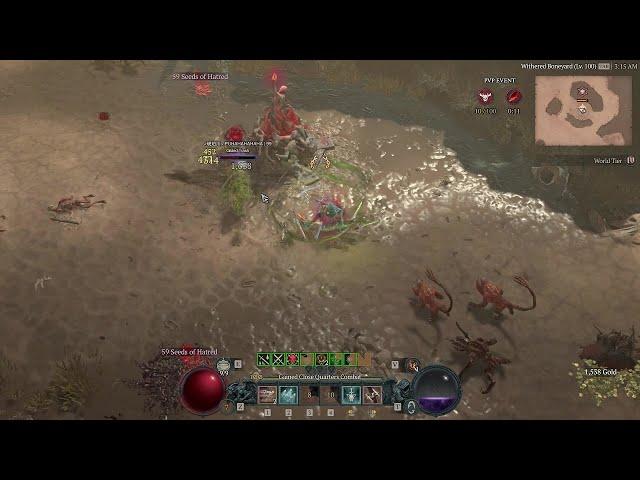 Diablo 4 Season of Blood Rogue PvP - Rapid Fire Rogue vs Tank Barbarian