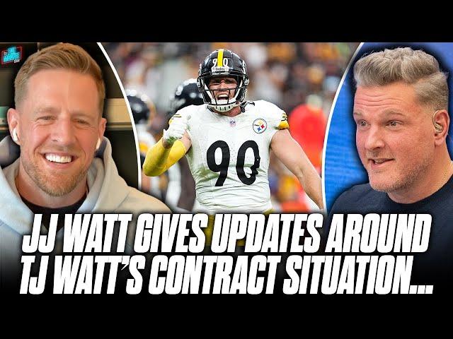 JJ Watt Gives Inside Look Of TJ Watt's Contract Status With The Steelers | Pat McAfee Show