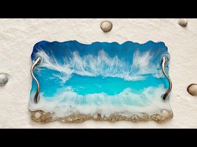 How to Make a Beautiful Resin Beach Tray From a Mold