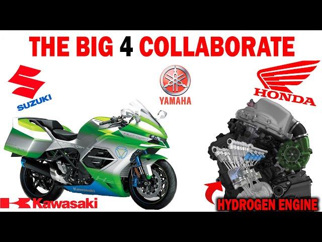 Yamaha, Honda, Kawasaki and Suzuki Partner on Hydrogen Engines for Motorcycles