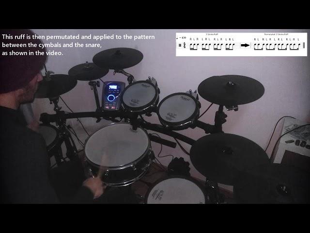 Defkalion Dimos - Ambi-blast Tutorial - A different blastbeat approach - 3 Stroke Ruff application