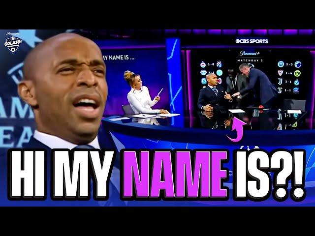 Hi My Name Is?! | Thierry Henry Shocks Micah and Jamie To Win Game Show | CBS Sport Golazo