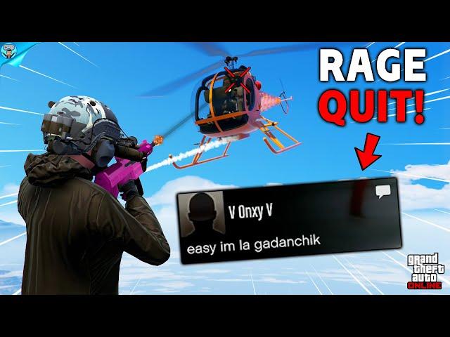 Making 2 sweaty griefers RAGE QUIT on GTA Online!